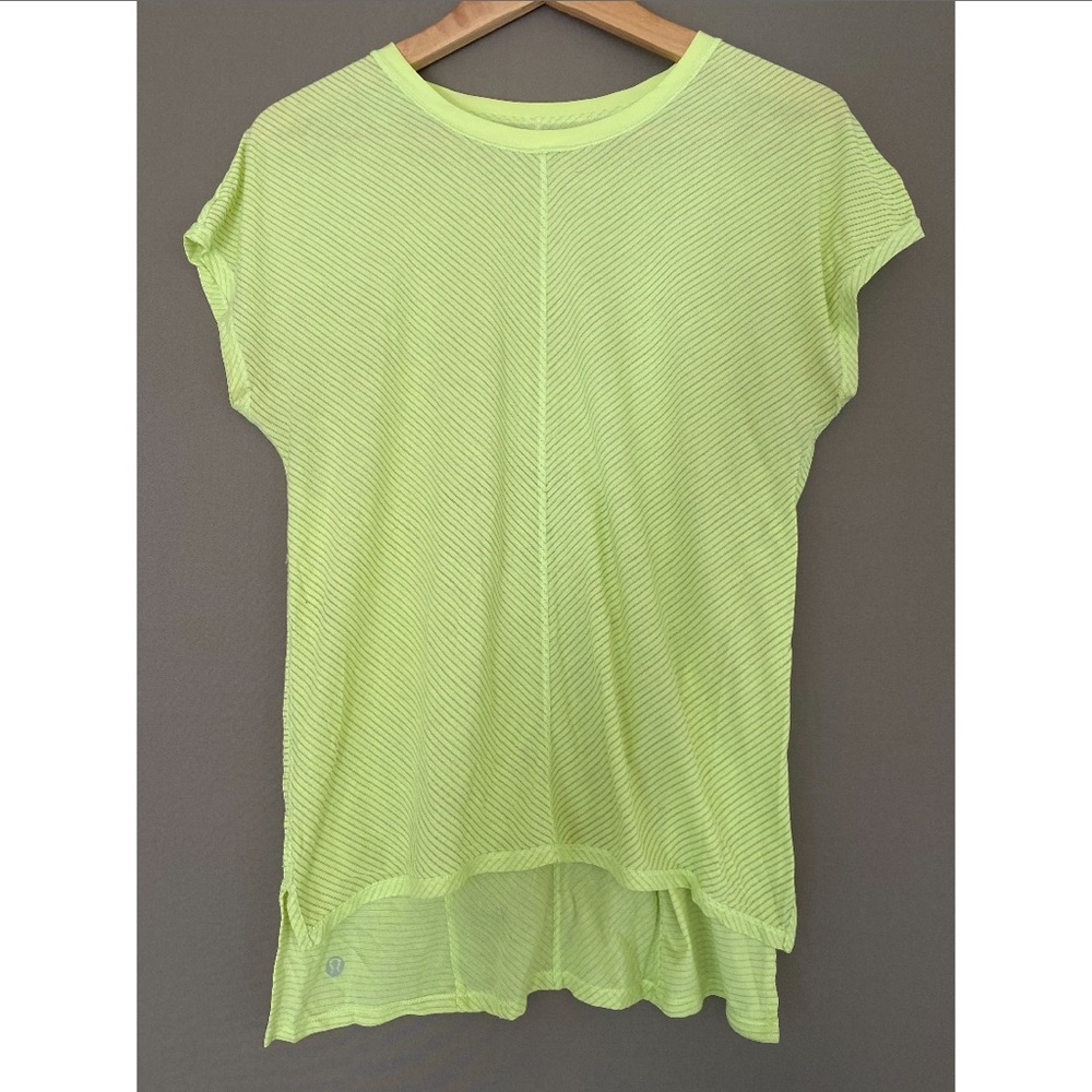 Lululemon bright yellow shirt